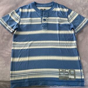 P.S. kids blue and white striped Tshirt